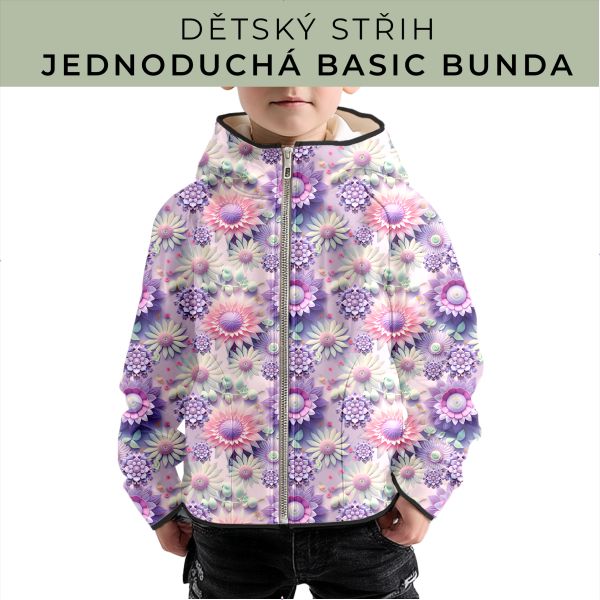 Dětský střih - jednoduchá dětská BASIC  bunda