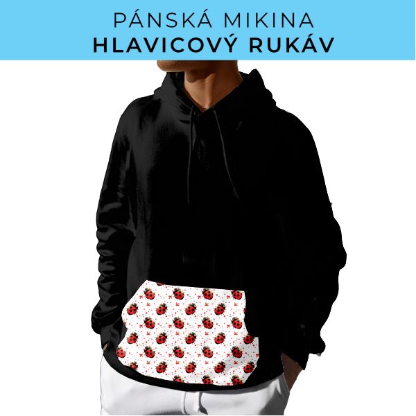 PÁNSKÝ střih - mikina s kapucí