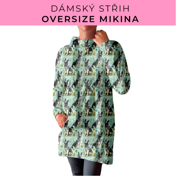 DÁMSKÝ střih - Oversize mikina