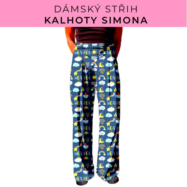Dámský střih - kalhoty Simona