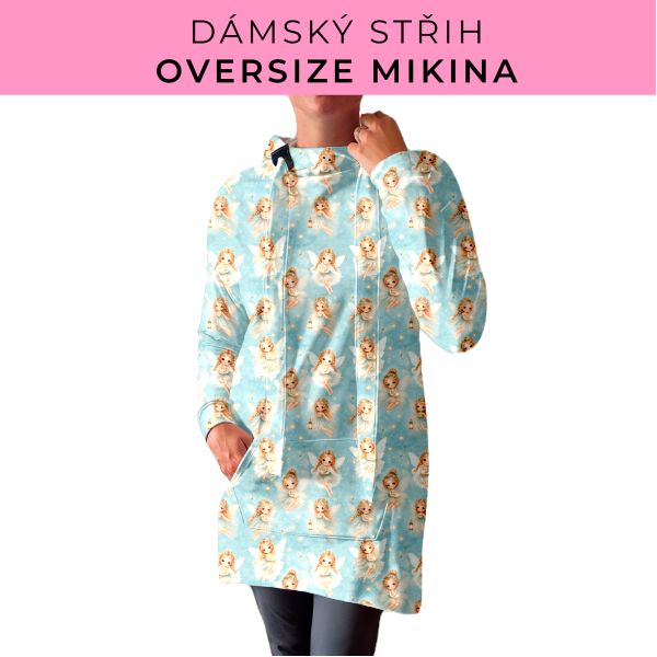 DÁMSKÝ střih - Oversize mikina