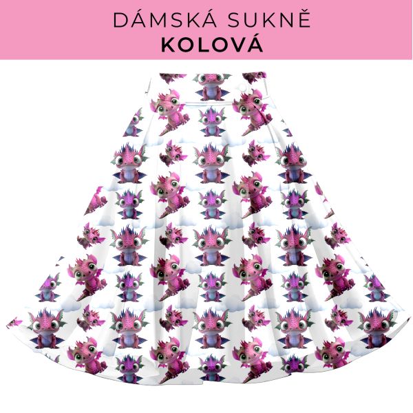 DÁMSKÝ střih - Kolová sukně