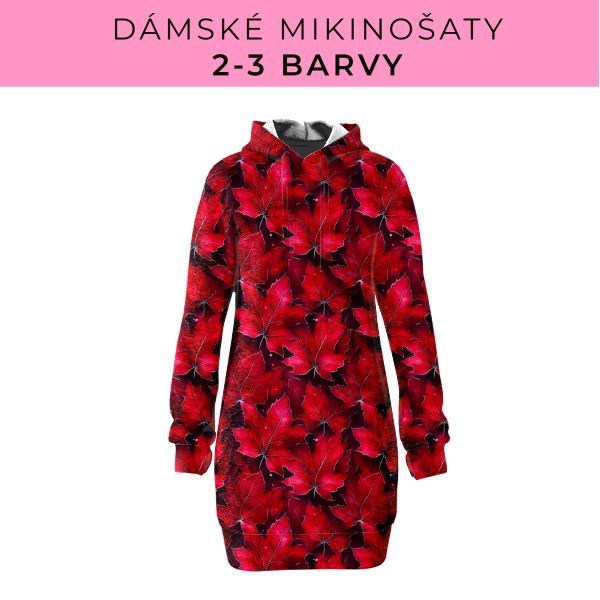 DÁMSKÝ střih - Mikinošaty 2-3 barvy
