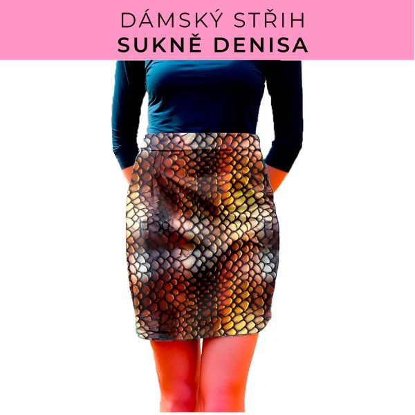 Dámský střih - Dámská sukně Denisa