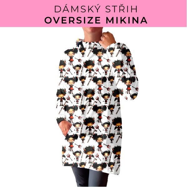 DÁMSKÝ střih - Oversize mikina