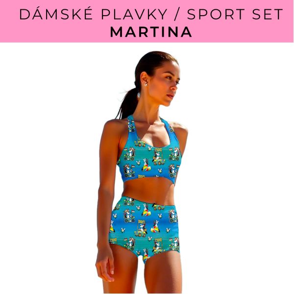 Dámský střih - plavky / sportovní set Martina