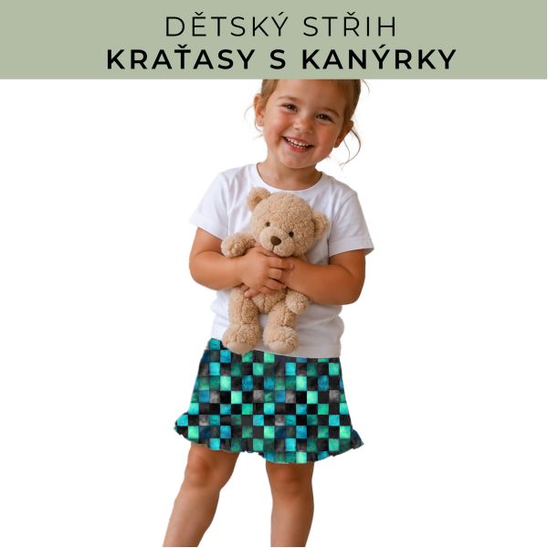 Dětský střih - Kraťásky s kanýrkem