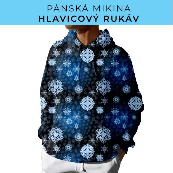 PÁNSKÝ střih - mikina s kapucí