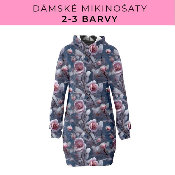 DÁMSKÝ střih - Mikinošaty 2-3 barvy