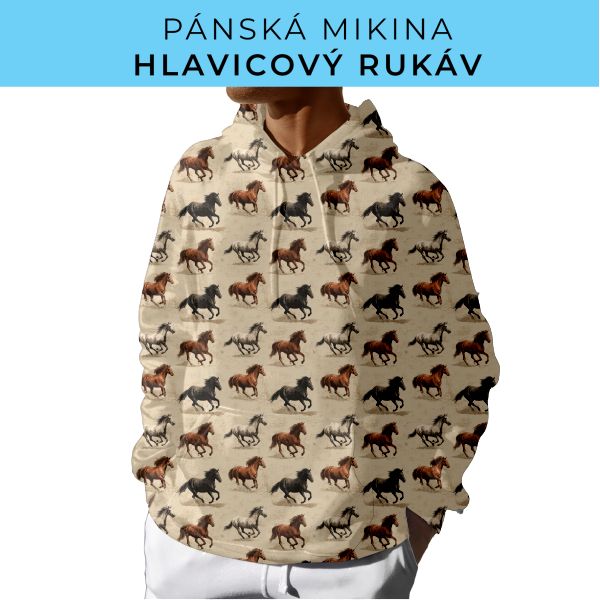 PÁNSKÝ střih - mikina s kapucí