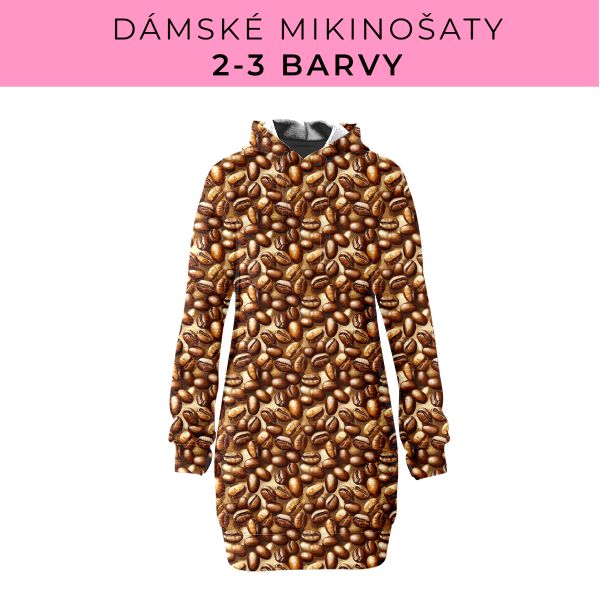 DÁMSKÝ střih - Mikinošaty 2-3 barvy