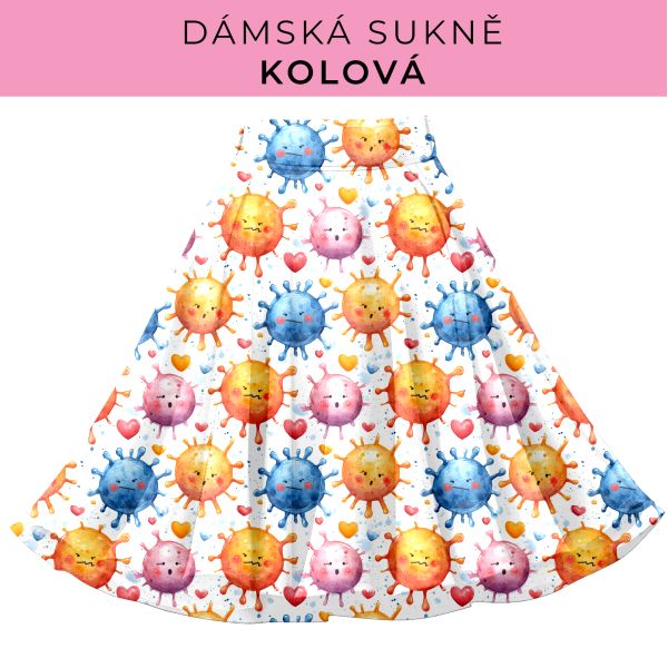 DÁMSKÝ střih - Kolová sukně