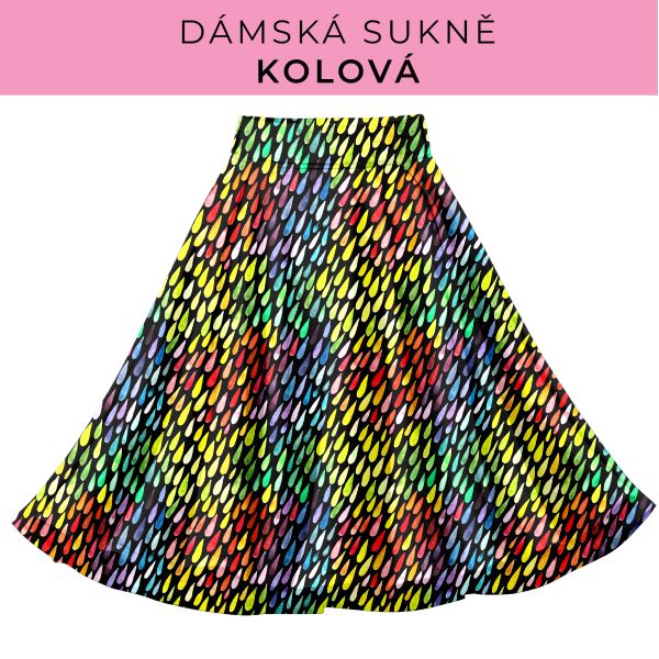 DÁMSKÝ střih - Kolová sukně