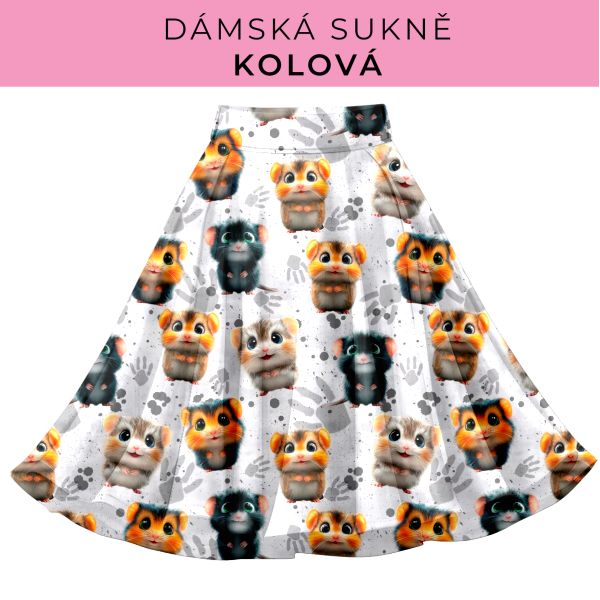 DÁMSKÝ střih - Kolová sukně