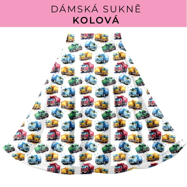 DÁMSKÝ střih - Kolová sukně