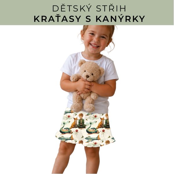 Dětský střih - Kraťásky s kanýrkem