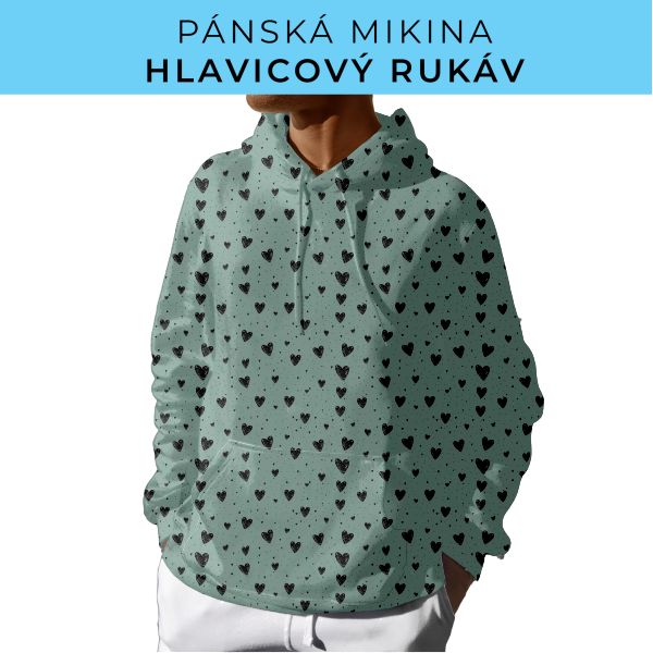 PÁNSKÝ střih - mikina s kapucí