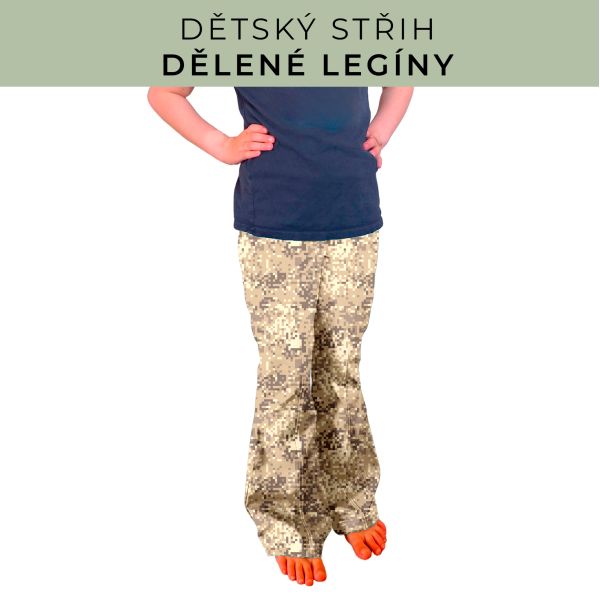 Dětský střih - Dělené legíny