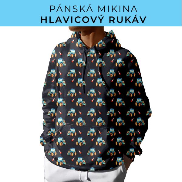 PÁNSKÝ střih - mikina s kapucí