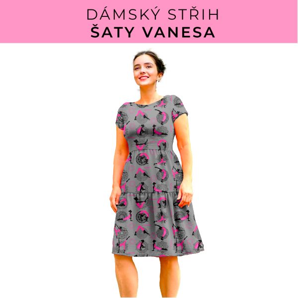 Dámský střih šaty Vanesa