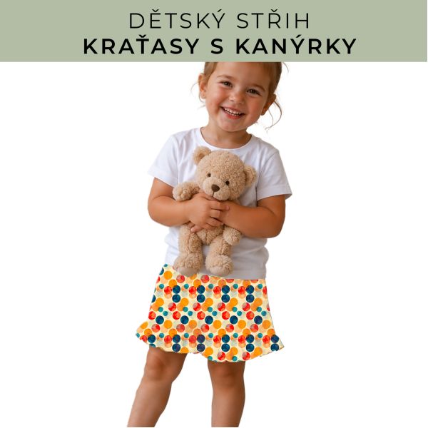 Dětský střih - Kraťásky s kanýrkem