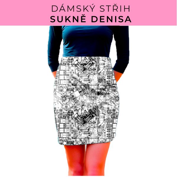 Dámský střih - Dámská sukně Denisa