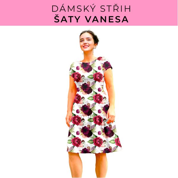 Dámský střih šaty Vanesa