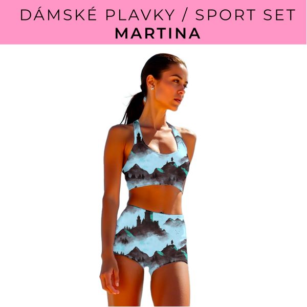 Dámský střih - plavky / sportovní set Martina