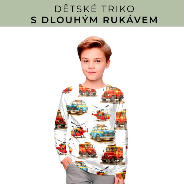 DĚTSKÝ střih - triko dlouhý rukáv