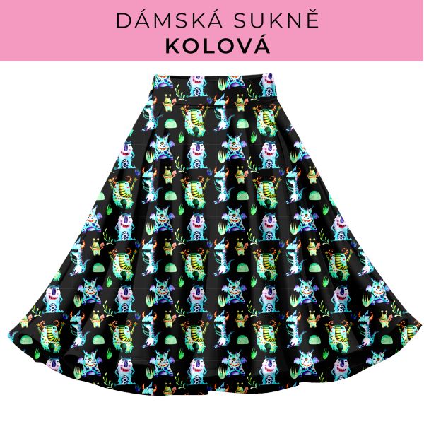 DÁMSKÝ střih - Kolová sukně
