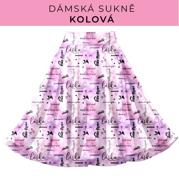DÁMSKÝ střih - Kolová sukně