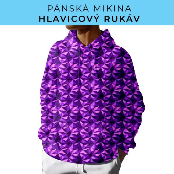 PÁNSKÝ střih - mikina s kapucí