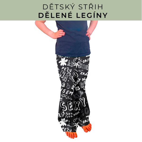 Dětský střih - Dělené legíny
