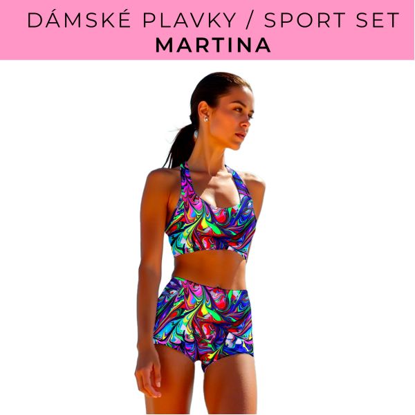 Dámský střih - plavky / sportovní set Martina