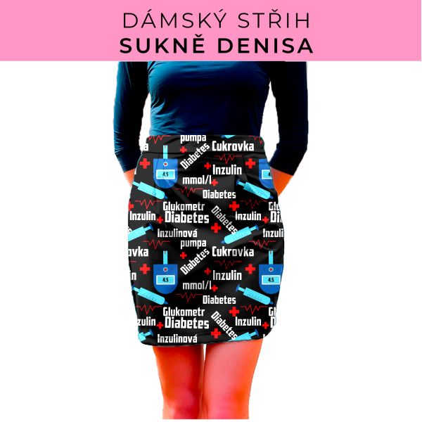 Dámský střih - Dámská sukně Denisa