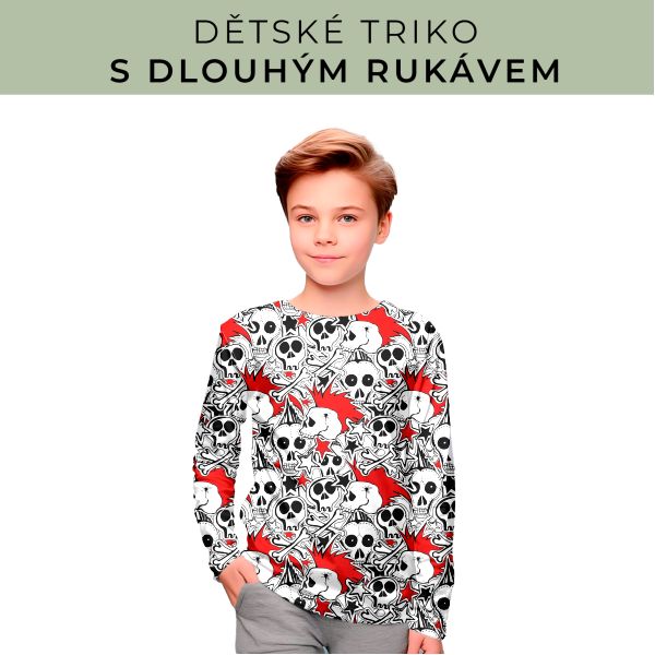 DĚTSKÝ střih - triko dlouhý rukáv