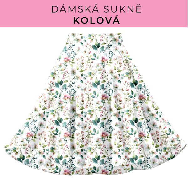 DÁMSKÝ střih - Kolová sukně