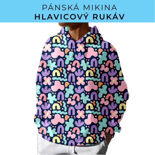 PÁNSKÝ střih - mikina s kapucí