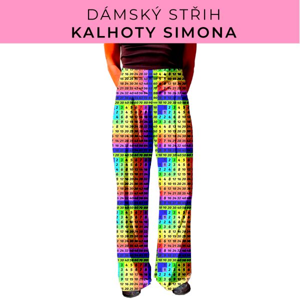 Dámský střih - kalhoty Simona