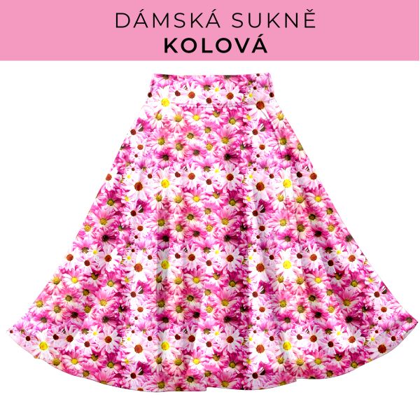 DÁMSKÝ střih - Kolová sukně