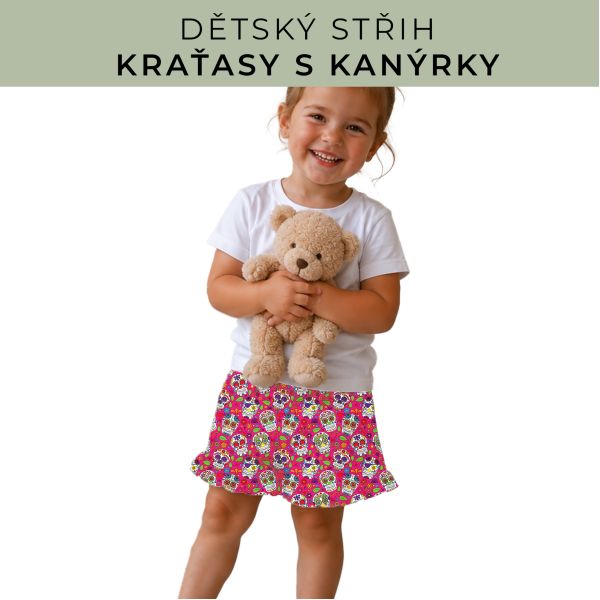 Dětský střih - Kraťásky s kanýrkem