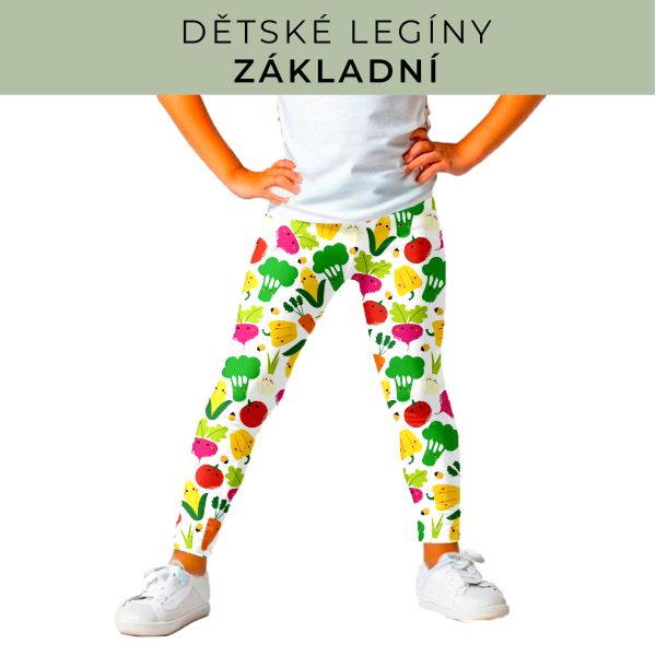 DĚTSKÝ střih - legíny základní