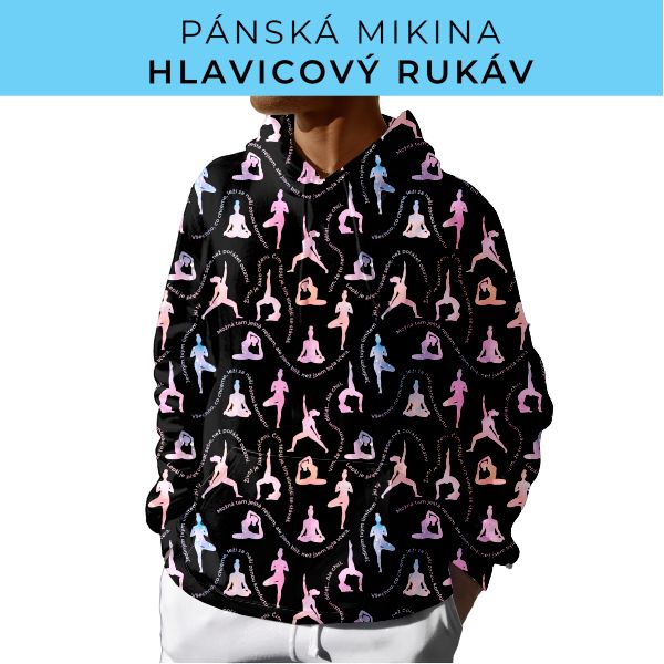 PÁNSKÝ střih - mikina s kapucí