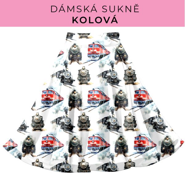 DÁMSKÝ střih - Kolová sukně