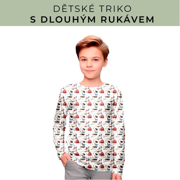 DĚTSKÝ střih - triko dlouhý rukáv