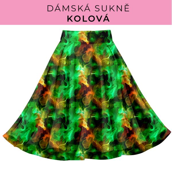 DÁMSKÝ střih - Kolová sukně