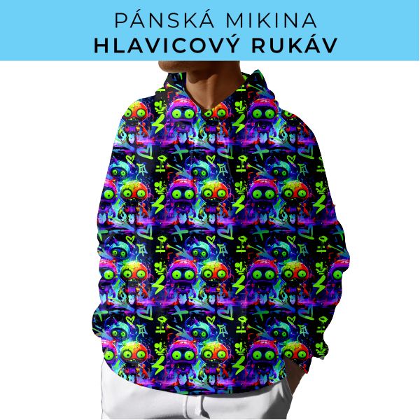 PÁNSKÝ střih - mikina s kapucí