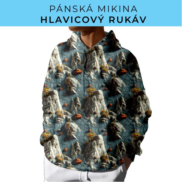 PÁNSKÝ střih - mikina s kapucí