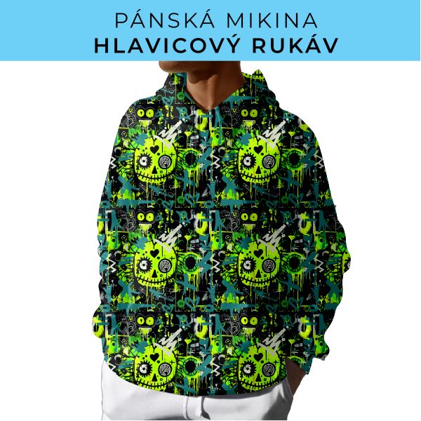 PÁNSKÝ střih - mikina s kapucí