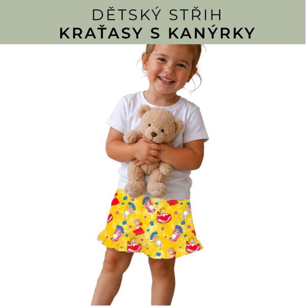 Dětský střih - Kraťásky s kanýrkem